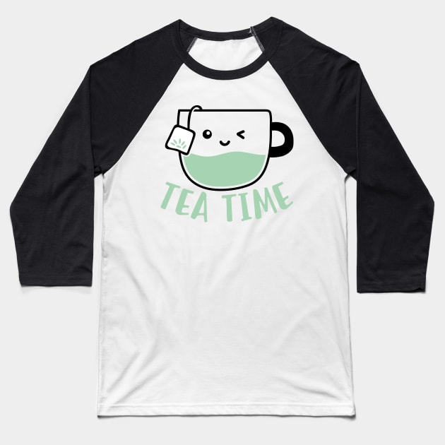 Tea time Baseball T-Shirt by Peazyy